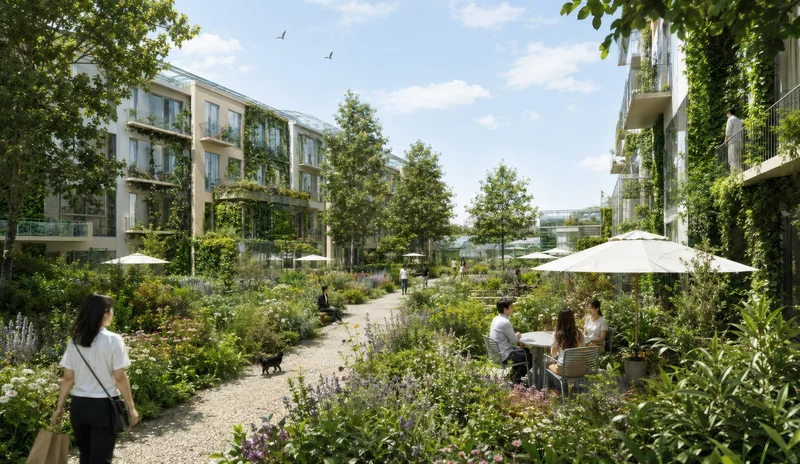Schiebroek-Zuid green courtyard visualization