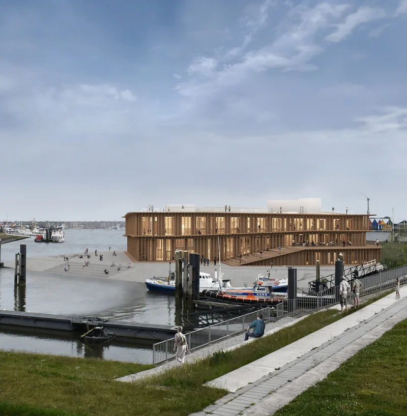 Waddenworld building concept west view